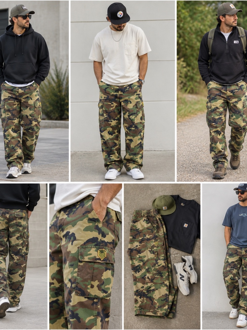 Men's AMAX 100% Cotton Camouflage Cargo Pants